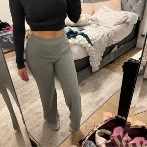 Zara Heather Gray Knit Pants